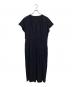 7-id concept（セブンアイディーコンセプト）の古着「フレンチスリーブジャージーワンピース」｜ネイビー
