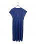 7-id concept (セブンアイディーコンセプト) フレンチスリーブジャージーワンピース ブルー サイズ:SIZE Free 未使用品：7000円