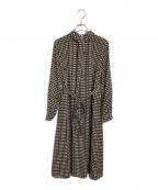 MACKINTOSH LONDONマッキントッシュ ロンドン）の古着「クラシカルチェックプリントワンピース」｜オフホワイト