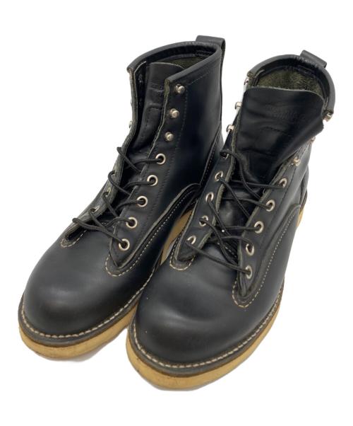 RED WING（レッドウィング）RED WING (レッドウィング) 00's LINEMAN BOOTS ブラック サイズ:25cmの古着・服飾アイテム