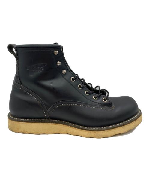 RED WING（レッドウィング）RED WING (レッドウィング) 00's LINEMAN BOOTS ブラック サイズ:25cmの古着・服飾アイテム