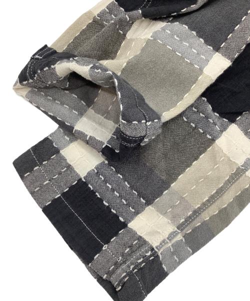 South2 West8（サウスツー ウエストエイト）South2 West8 (サウスツー ウエストエイト) BEAMS BOY (ビームスボーイ) String Slack Pant グレー×ブラック サイズ:XSの古着・服飾アイテム