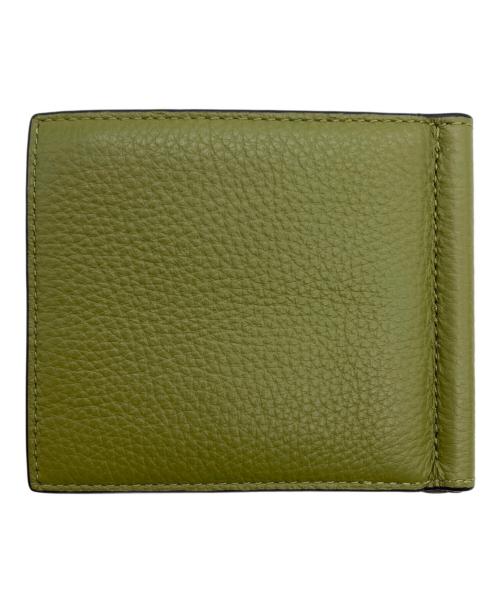 COACH（コーチ）COACH (コーチ) マネークリップジップウォレット グリーンの古着・服飾アイテム