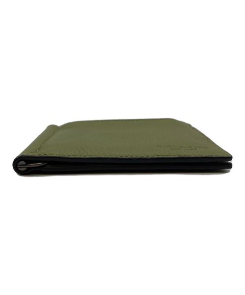 COACH（コーチ）COACH (コーチ) マネークリップジップウォレット グリーンの古着・服飾アイテム