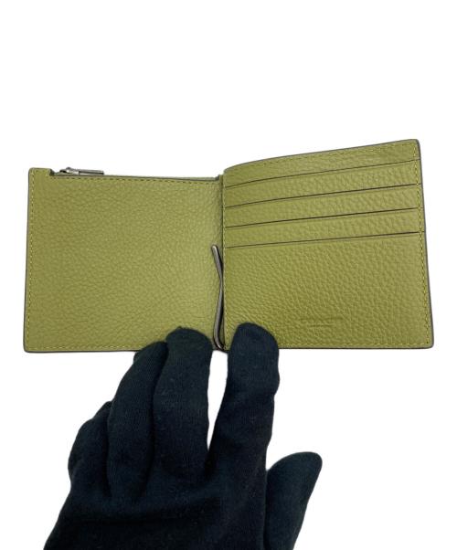 COACH（コーチ）COACH (コーチ) マネークリップジップウォレット グリーンの古着・服飾アイテム