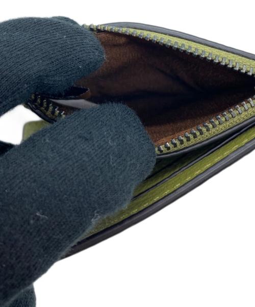 COACH（コーチ）COACH (コーチ) マネークリップジップウォレット グリーンの古着・服飾アイテム