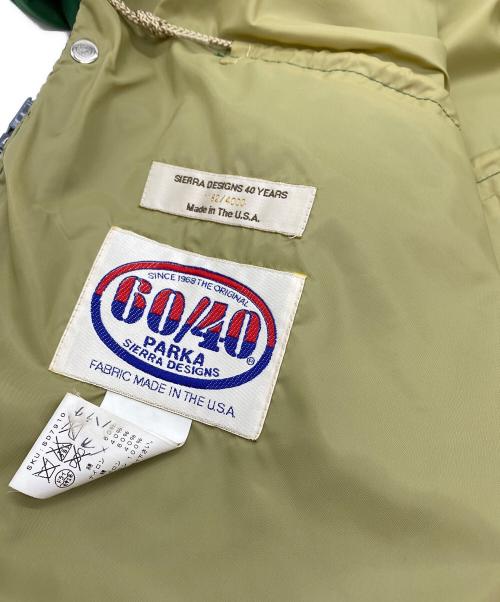 SIERRA DESIGNS（シエラデザインズ）SIERRA DESIGNS (シエラデザインズ) 40th 60/40クロス マウンテン パーカ グリーン サイズ:SIZE L (JPN)の古着・服飾アイテム
