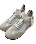 KEI HAYAMA PLUSケイ ハヤマ プリュス）の古着「メッシュニットラインソールスニーカー」｜ホワイト