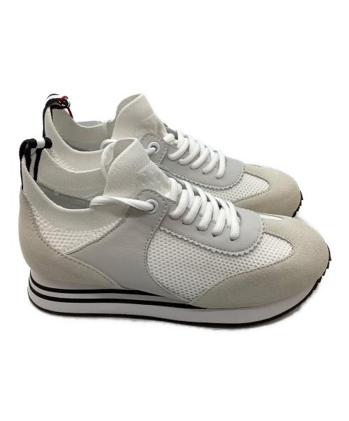 KEI HAYAMA PLUS（ケイ ハヤマ プリュス）KEI HAYAMA PLUS (ケイ ハヤマ プリュス) メッシュニットラインソールスニーカー ホワイト サイズ:M(23.0～23.5㎝) 未使用品の古着・服飾アイテム