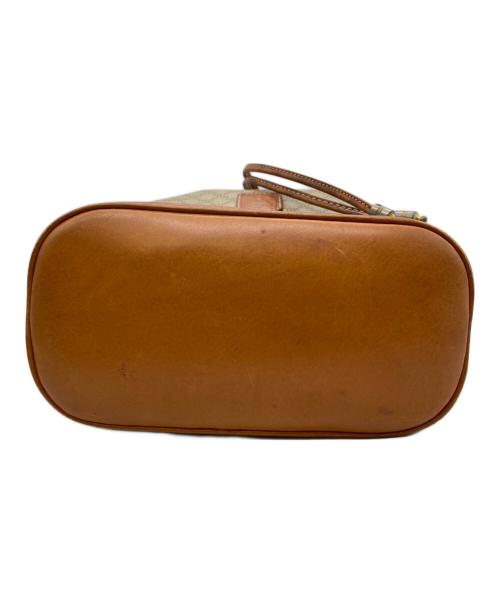 CELINE（セリーヌ）CELINE (セリーヌ) 巾着ショルダーバッグ キャメル×ベージュの古着・服飾アイテム