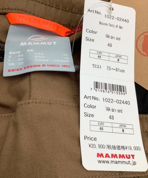 MAMMUT（マムート）MAMMUT (マムート) マッソーネパンツ ブラウン サイズ:SIZE M 未使用品の古着・服飾アイテム