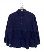 FreshServiceフレッシュサービス）の古着「OXFORD FLAP POCKET SHIRT」｜ネイビー