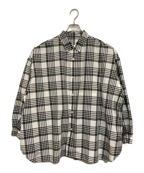 FreshService（フレッシュサービス）FreshService (フレッシュサービス) UTILITY MADRAS B.D SHIRT ブラック×ホワイト サイズ:SIZE Freeの古着・服飾アイテム