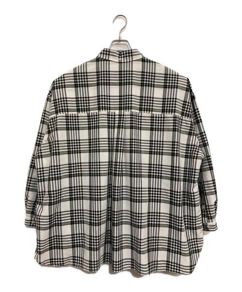 FreshService（フレッシュサービス）FreshService (フレッシュサービス) UTILITY MADRAS B.D SHIRT ブラック×ホワイト サイズ:SIZE Freeの古着・服飾アイテム