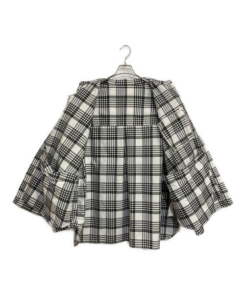 FreshService（フレッシュサービス）FreshService (フレッシュサービス) UTILITY MADRAS B.D SHIRT ブラック×ホワイト サイズ:SIZE Freeの古着・服飾アイテム