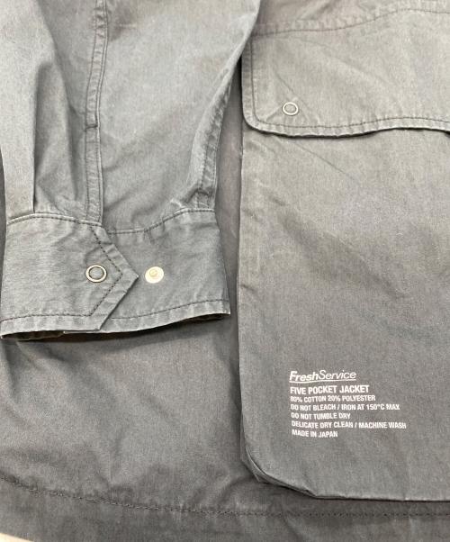 FreshService（フレッシュサービス）FreshService (フレッシュサービス) FIVE POCKET JACKET ブラック サイズ:SIZE Freeの古着・服飾アイテム