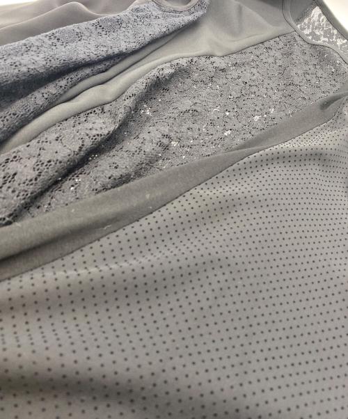 TOKUKO1erVOL（トクコプルミエヴォル）TOKUKO1erVOL (トクコプルミエヴォル) レースコンビノースリーブワンピース ブラック サイズ:SIZE 9の古着・服飾アイテム