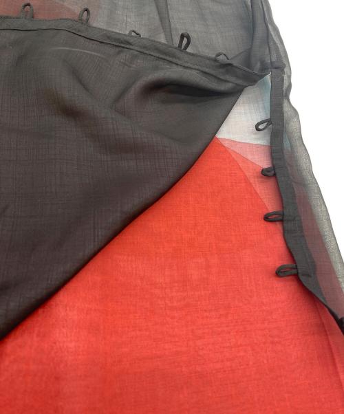 TOKUKO1erVOL（トクコプルミエヴォル）TOKUKO1erVOL (トクコプルミエヴォル) レイヤードシアーワイドパンツ ブラック×レッド サイズ:SIZE 9の古着・服飾アイテム