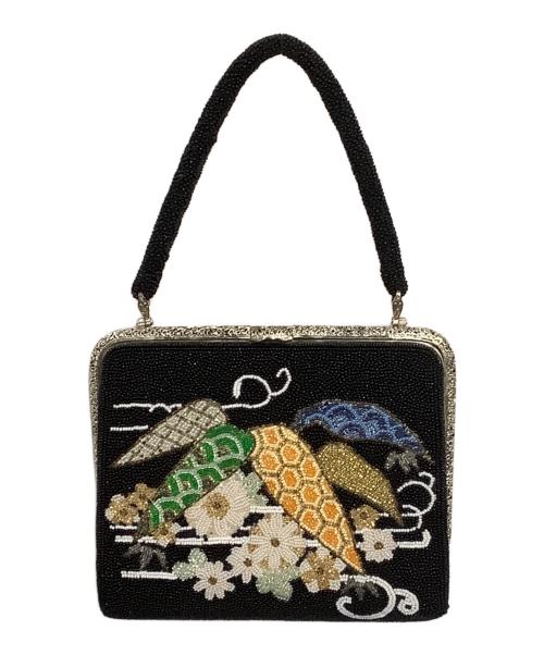 VINTAGE（ヴィンテージ）VINTAGE (ヴィンテージ) ビーズハンドバッグ ブラックの古着・服飾アイテム