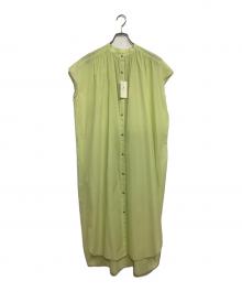 green label relaxing（グリーンレーベルリラクシング）の古着「FFC C/NY エアリー シャツ ワンピース」｜グリーン