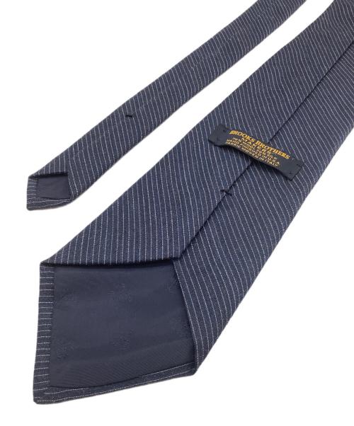 BROOKS BROTHERS（ブルックスブラザーズ）BROOKS BROTHERS (ブルックスブラザーズ) ウール/シルク ピンストライプタイ ネイビー サイズ:Freeの古着・服飾アイテム