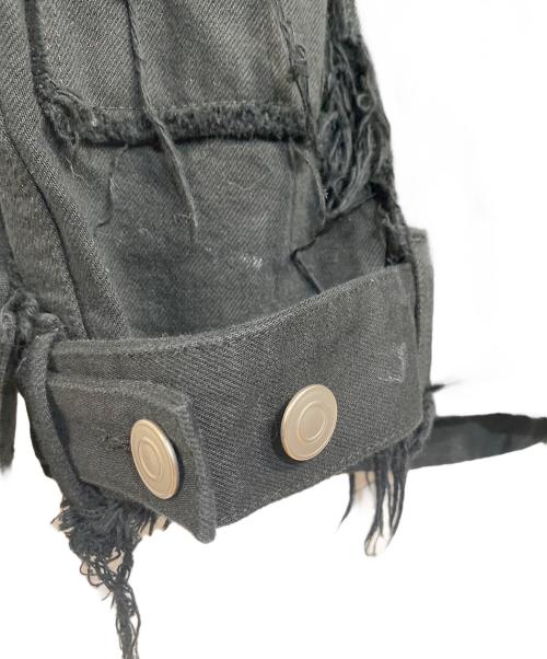 VOLTAGE  CONTROL FILTER（ヴォルテージコントロールフィルター）VOLTAGE  CONTROL FILTER (ヴォルテージコントロールフィルター) Cutoff Denim Patch Blouson ブラック サイズ:SIZE Freeの古着・服飾アイテム