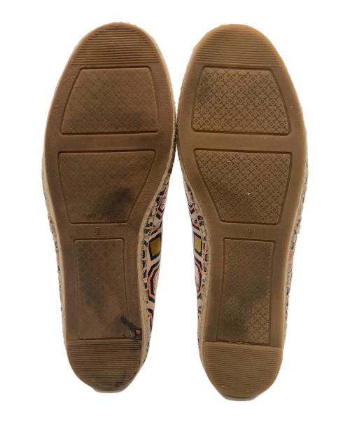 TORY BURCH（トリーバーチ）TORY BURCH (トリーバーチ) エスパドリーユ アイボリー×オレンジ サイズ:US 8の古着・服飾アイテム