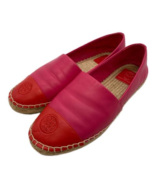 TORY BURCH（トリーバーチ）TORY BURCH (トリーバーチ) エスパドリーユ ショッキングピンク サイズ:US 8の古着・服飾アイテム