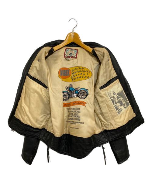 AVIREX（アヴィレックス）AVIREX (アヴィレックス) ダブルライダースジャケット ブラック サイズ:SIZE Sの古着・服飾アイテム