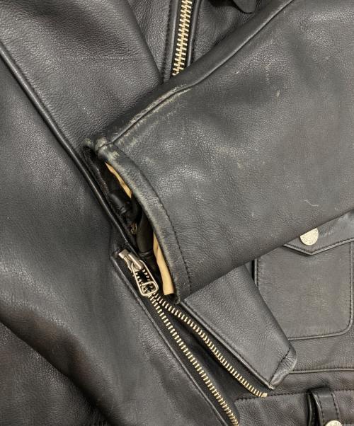 AVIREX（アヴィレックス）AVIREX (アヴィレックス) ダブルライダースジャケット ブラック サイズ:SIZE Sの古着・服飾アイテム