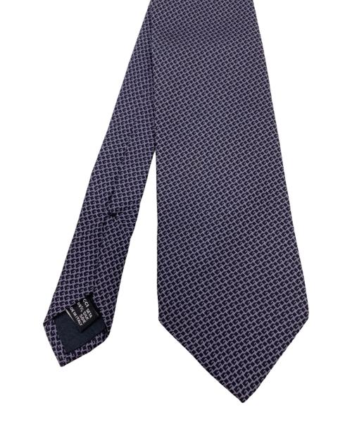 GUCCI（グッチ）GUCCI (グッチ) シルクネクタイ パープル サイズ:FREEの古着・服飾アイテム