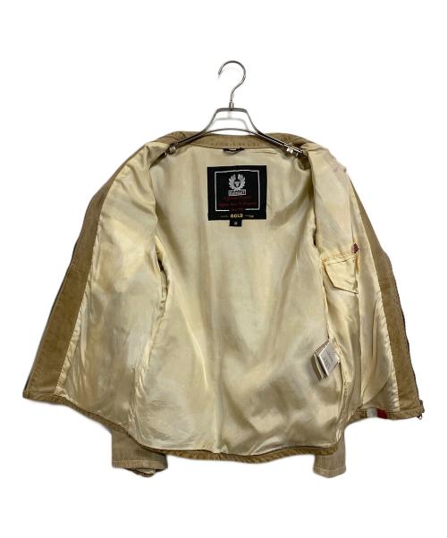BELSTAFF GOLD LABEL（ベルスタッフ ゴールドレーベル）BELSTAFF GOLD LABEL (ベルスタッフ ゴールドレーベル) シングルライダースジャケット ベージュ サイズ:SIZE UK Mの古着・服飾アイテム
