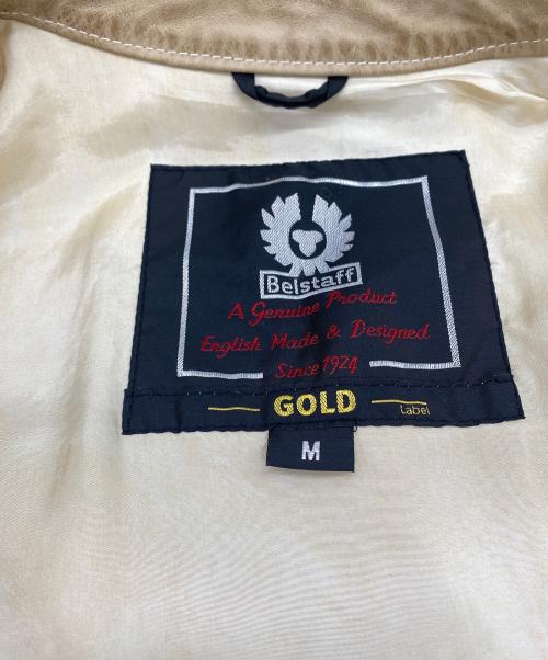 BELSTAFF GOLD LABEL（ベルスタッフ ゴールドレーベル）BELSTAFF GOLD LABEL (ベルスタッフ ゴールドレーベル) シングルライダースジャケット ベージュ サイズ:SIZE UK Mの古着・服飾アイテム