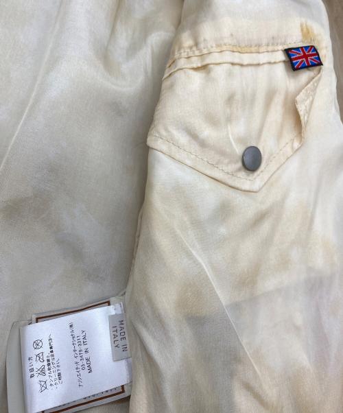 BELSTAFF GOLD LABEL（ベルスタッフ ゴールドレーベル）BELSTAFF GOLD LABEL (ベルスタッフ ゴールドレーベル) シングルライダースジャケット ベージュ サイズ:SIZE UK Mの古着・服飾アイテム