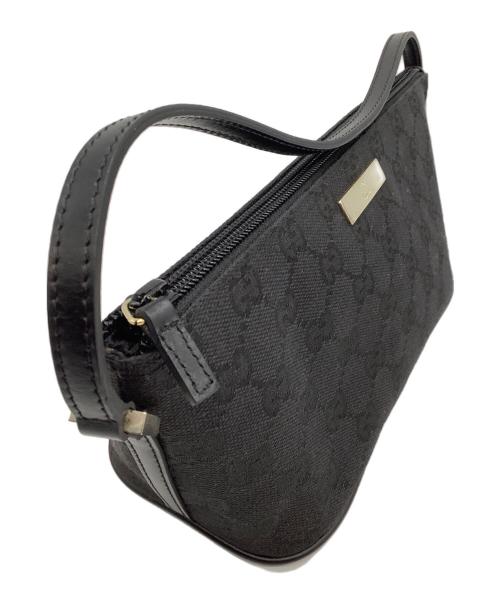 GUCCI（グッチ）GUCCI (グッチ) ハンドポーチ ブラックの古着・服飾アイテム