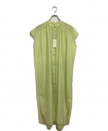 green label relaxing（グリーンレーベルリラクシング）の古着「FFC C/NY エアリー シャツ ワンピース」｜イエロー