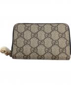 GUCCIグッチ）の古着「ジップアラウンドカードケース」｜ベージュ