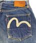 中古・古着 EVISU (エヴィス) ボタンフライデニムパンツ インディゴ×レッド×ホワイト サイズ:SIZE 68.5cm (W27)：5000円