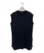 CABANキャバン）の古着「コットンポリエステル ノースリーブベスト」｜ブラック