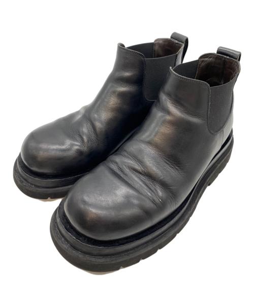 BOTTEGA VENETA（ボッテガベネタ）BOTTEGA VENETA (ボッテガベネタ) ラグチェルシーアンクルブーツ ブラック サイズ:26.5cmの古着・服飾アイテム