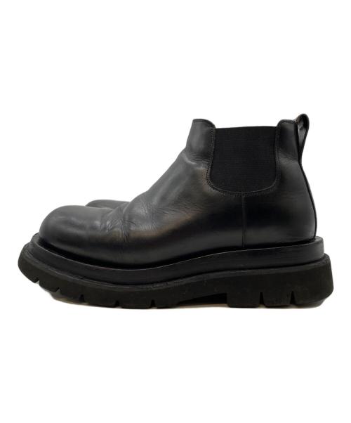 BOTTEGA VENETA（ボッテガベネタ）BOTTEGA VENETA (ボッテガベネタ) ラグチェルシーアンクルブーツ ブラック サイズ:26.5cmの古着・服飾アイテム