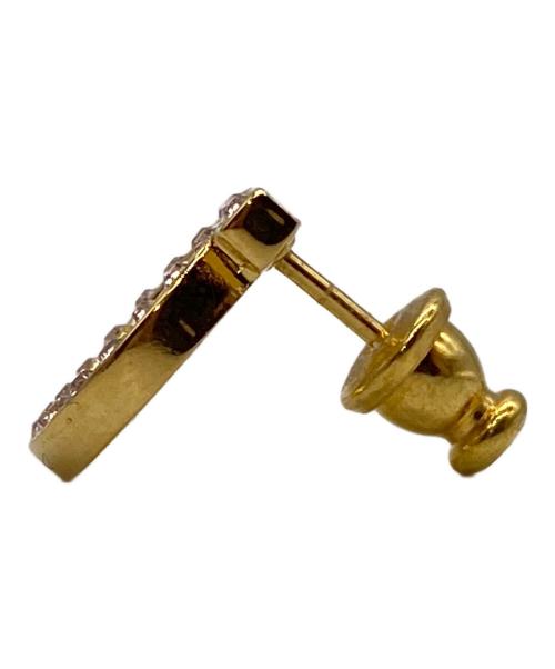 Salvatore Ferragamo（サルヴァトーレ フェラガモ）Salvatore Ferragamo (サルヴァトーレ フェラガモ) ガンチーニクリスタルピアス ゴールドの古着・服飾アイテム