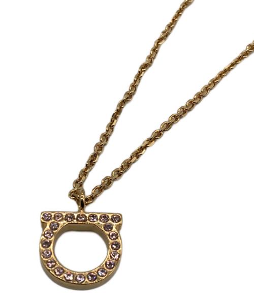 Salvatore Ferragamo（サルヴァトーレ フェラガモ）Salvatore Ferragamo (サルヴァトーレ フェラガモ) ガンチーニクリスタルネックレス ゴールド サイズ:Freeの古着・服飾アイテム