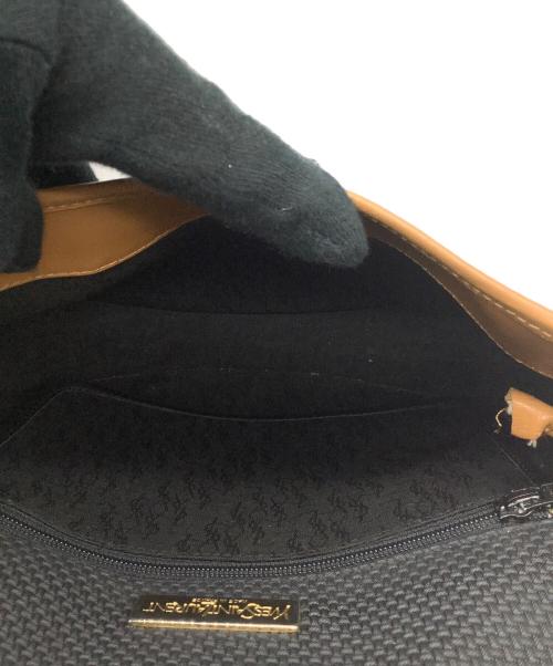 Yves Saint Laurent（イヴサンローラン）Yves Saint Laurent (イヴサンローラン) ショルダーバッグ ブラック×ブラウンの古着・服飾アイテム