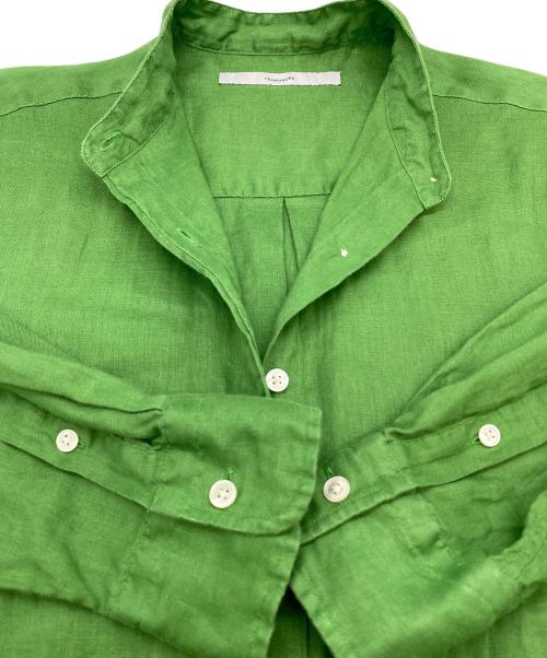 FRAMeWORK（フレームワーク）FRAMeWORK (フレームワーク) 23SS フレンチリネンシャツワンピース グリーン サイズ:SIZE Freeの古着・服飾アイテム