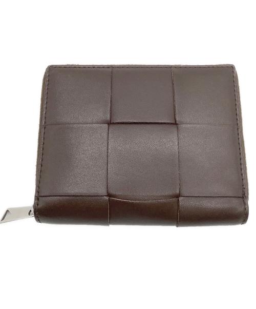 BOTTEGA VENETA（ボッテガベネタ）BOTTEGA VENETA (ボッテガベネタ) スモールカセットコンパクトウォレット ブラウンの古着・服飾アイテム