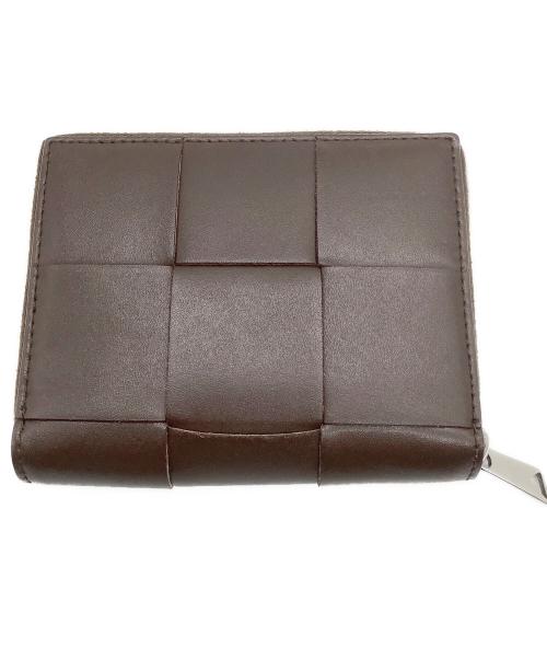 BOTTEGA VENETA（ボッテガベネタ）BOTTEGA VENETA (ボッテガベネタ) スモールカセットコンパクトウォレット ブラウンの古着・服飾アイテム