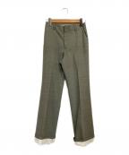 IRENEアイレネ）の古着「Melange Green Trousers」｜グリーン