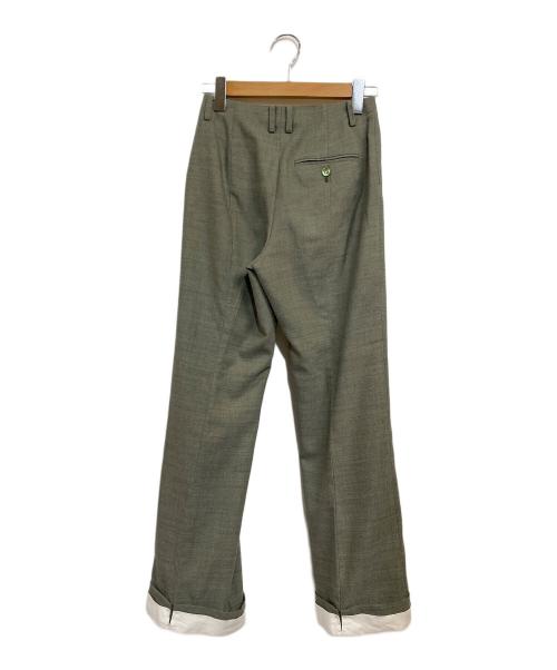 IRENE（アイレネ）IRENE (アイレネ) Melange Green Trousers グリーン サイズ:SIZE 34の古着・服飾アイテム