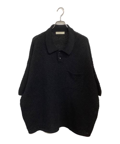 PUBLIC TOKYO（パブリックトウキョウ）PUBLIC TOKYO (パブリックトウキョウ) 23SS スーパールーズニットポロ ブラック サイズ:SIZE Freeの古着・服飾アイテム